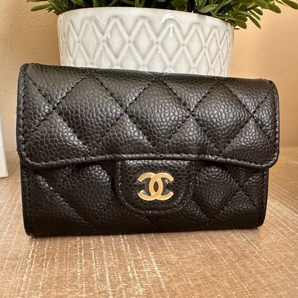 CHANEL Caviar Quilted Flap Card Holder Wallet - Picture 5 of 15